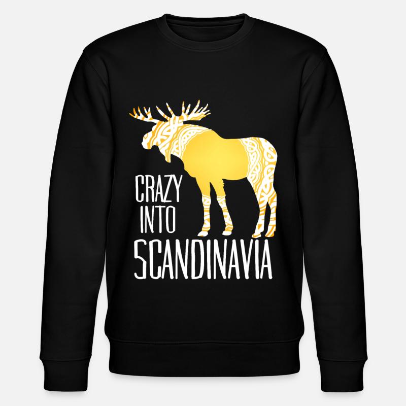 Scandinavie Viking Elk - Sweat bio CHANGER Stanley/Stella Unisexe - noir