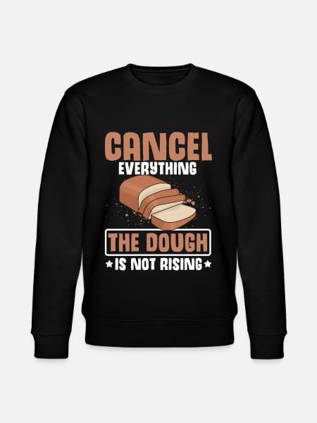 Funny Banana Bread Baking Apparel - Stanley/Stella CHANGER Unisex Organic Sweatshirt - black