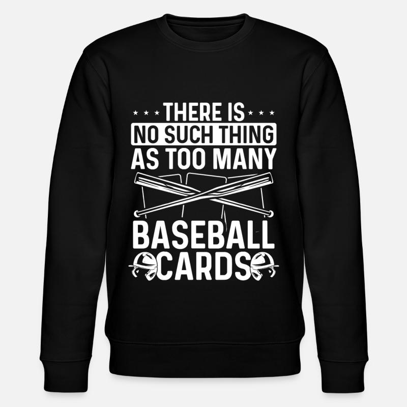 Funny Baseball Card Design - Stanley/Stella CHANGER Unisex Organic Sweatshirt - black