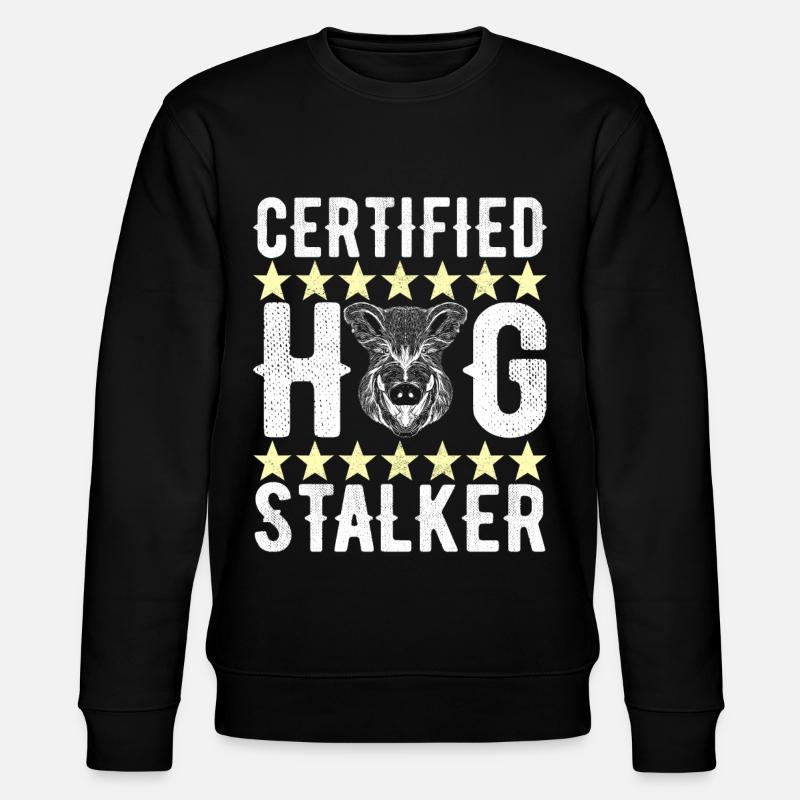 Hunters Wild Boar Hunting - Stanley/Stella CHANGER Unisex Organic Sweatshirt - black