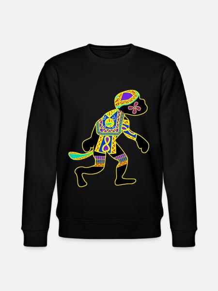 Monkey with patterns Monkey - Stanley/Stella CHANGER Unisex Organic Sweatshirt - black