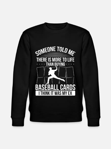 Funny Baseball Card Design - Stanley/Stella CHANGER Unisex Organic Sweatshirt - black