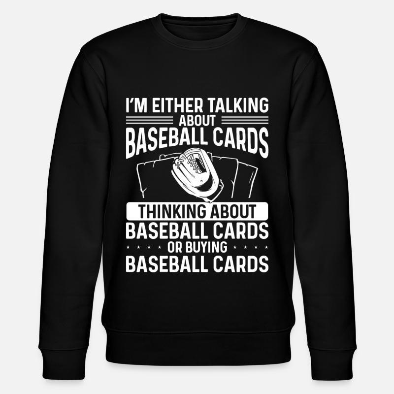 Funny Baseball Card Design - Stanley/Stella CHANGER Unisex Organic Sweatshirt - black