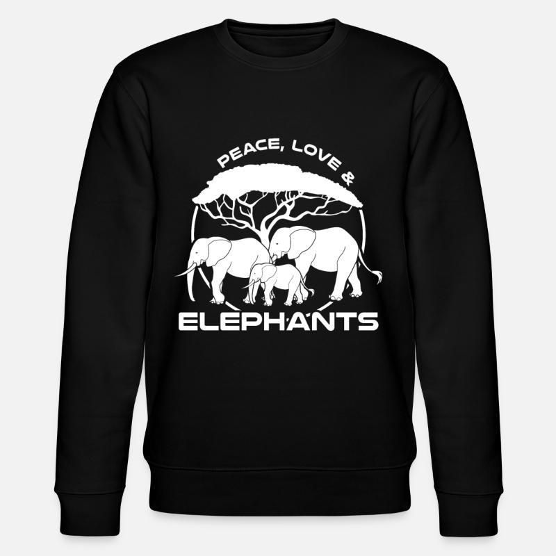 Safari éléphant éléphant - Sweat bio CHANGER Stanley/Stella Unisexe - noir