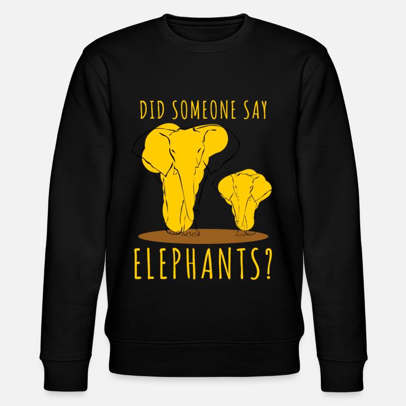 Éléphant Bébé éléphant éléphant - Sweat bio CHANGER Stanley/Stella Unisexe - noir