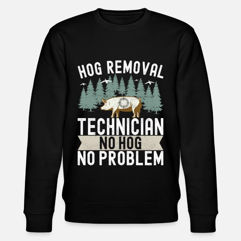 Chasseur de sanglier - Sweat bio CHANGER Stanley/Stella Unisexe - noir