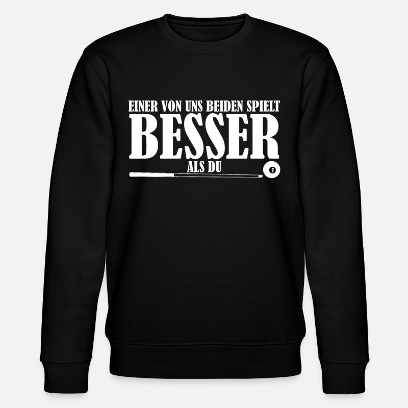 Billard Poolbillard Snooker - Stanley/Stella Unisex Bio-Sweatshirt CHANGER - Schwarz