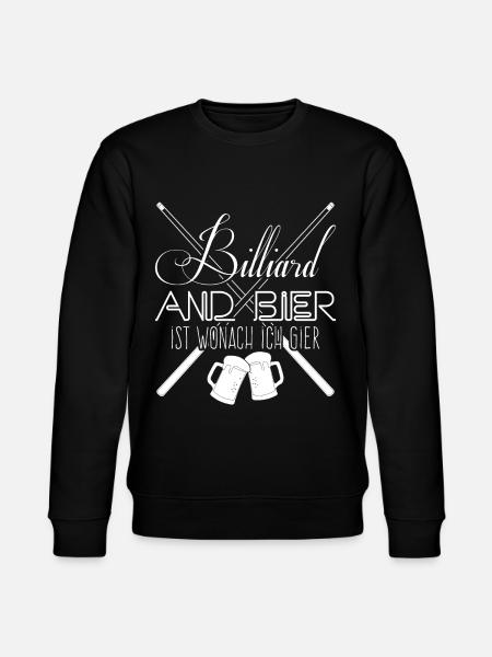 Billard Bier Poolbillard Snooker - Stanley/Stella Unisex Bio-Sweatshirt CHANGER  - Schwarz