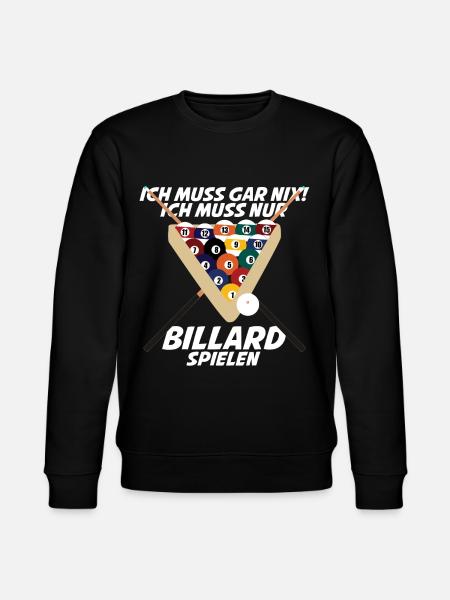 Poolbillard Snooker Billard - Stanley/Stella Unisex Bio-Sweatshirt CHANGER - Schwarz