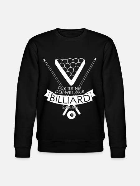 Billard Poolbillard Billardtisch Snooker - Stanley/Stella Unisex Bio-Sweatshirt CHANGER  - Schwarz