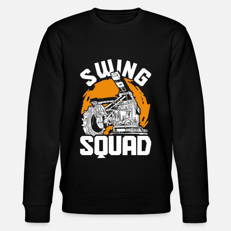 Baggerfahrer Swing Squad - Stanley/Stella Unisex Bio-Sweatshirt CHANGER  - Schwarz