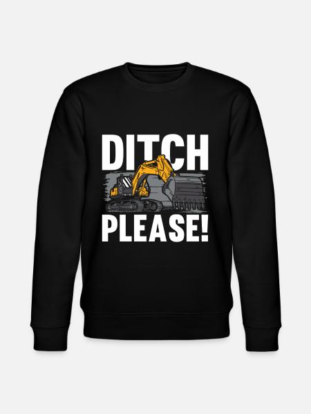 Baggerfahrer Ditch Please - Stanley/Stella Unisex Bio-Sweatshirt CHANGER - Schwarz