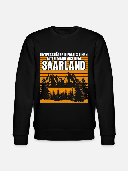 Saarland old Saarlanders - Stanley/Stella CHANGER Unisex Organic Sweatshirt - black
