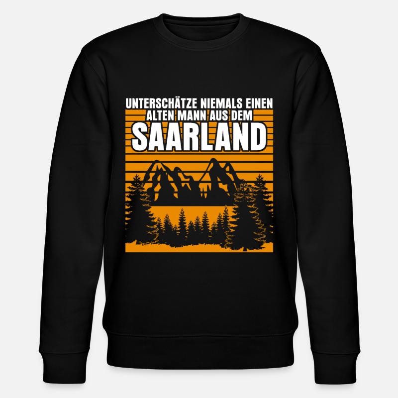Saarland old Saarlanders - Stanley/Stella CHANGER Unisex Organic Sweatshirt - black