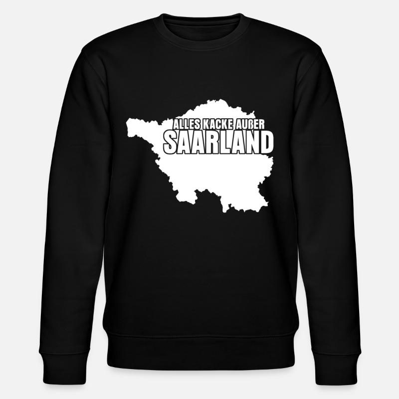 Saarland Witz Saarländer - Stanley/Stella Unisex Bio-Sweatshirt CHANGER  - Schwarz