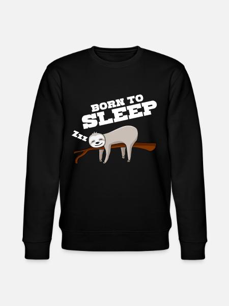 Sleeping Sloth Sleep Sleep Shirt - Stanley/Stella CHANGER Unisex Organic Sweatshirt - black