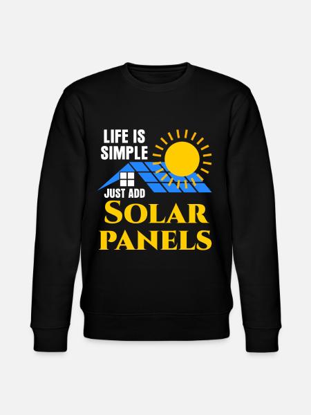 Renewable Energy Solar Cell - Stanley/Stella CHANGER Unisex Organic Sweatshirt - black
