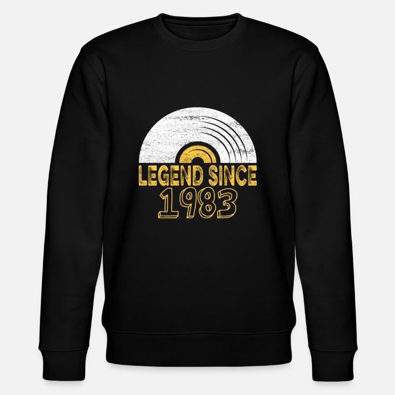 1983 Birthday Vinyl Legend depuis - Sweat bio CHANGER Stanley/Stella Unisexe - noir