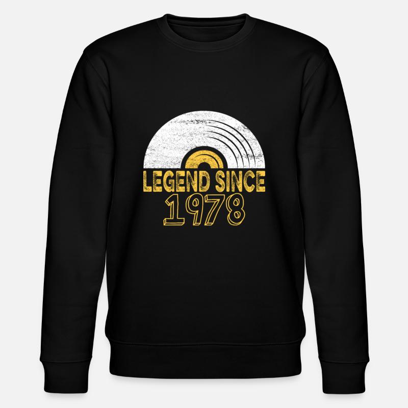 1978 Birthday Vinyl Legend depuis - Sweat bio CHANGER Stanley/Stella Unisexe - noir