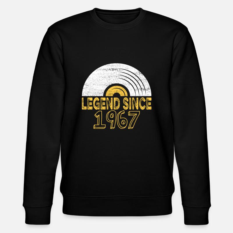 1967 Anniversaire Vinyl Legend depuis - Sweat bio CHANGER Stanley/Stella Unisexe - noir