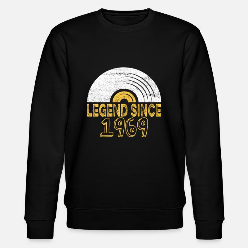 1969 Birthday Vinyl Legend depuis - Sweat bio CHANGER Stanley/Stella Unisexe - noir