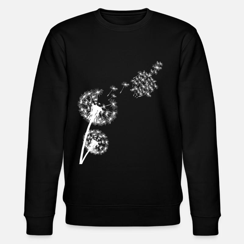 Mittelfinger Pusteblume Beleidigung - Stanley/Stella Unisex Bio-Sweatshirt CHANGER  - Schwarz