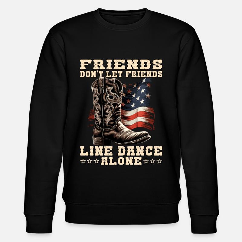 Line Dance Friends | Lindance - Stanley/Stella CHANGER Unisex Organic Sweatshirt - black