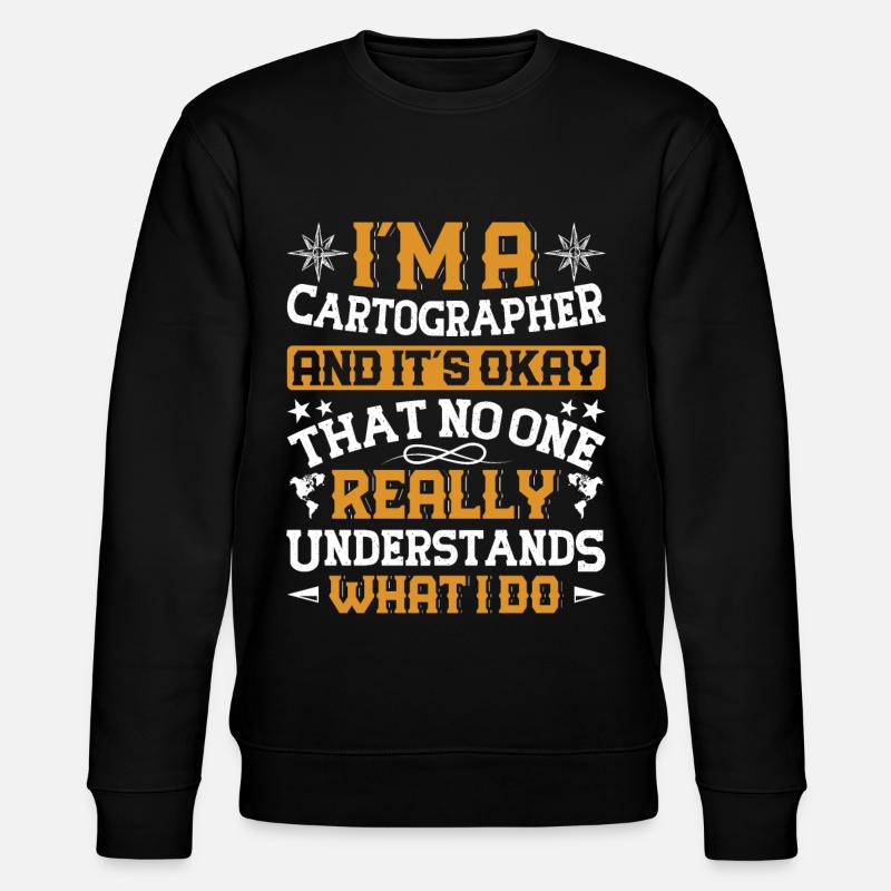 Cartographers - Stanley/Stella Unisex Bio-Sweatshirt CHANGER - Schwarz