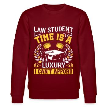 Doctorate Degree great - Stanley/Stella CHANGER Unisex Organic Sweatshirt - burgundy - Front - Nik (191cm) & Marisol (170cm)