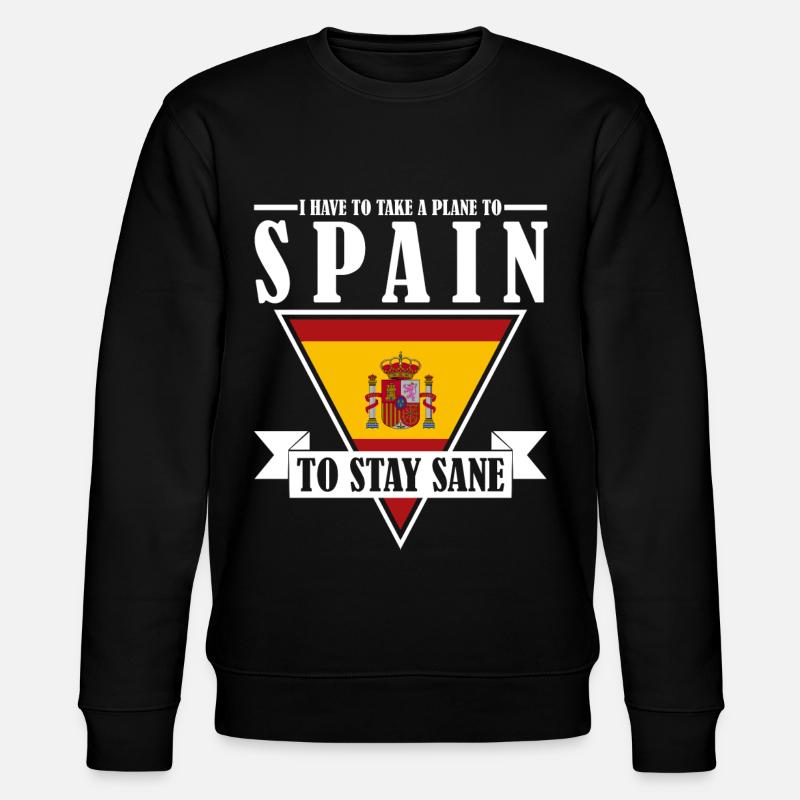 Spanien Urlauber Urlaub Spanisch - Stanley/Stella Unisex Bio-Sweatshirt CHANGER - Schwarz
