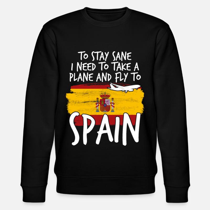 Urlaub in Spanien - Stanley/Stella Unisex Bio-Sweatshirt CHANGER  - Schwarz