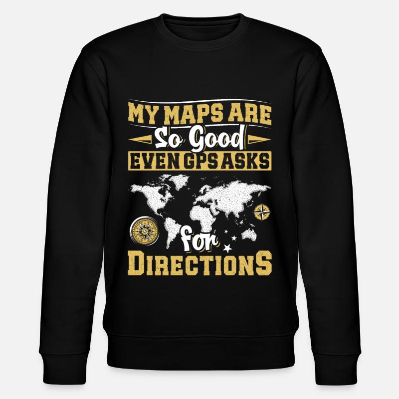 Cartographers - Stanley/Stella CHANGER Unisex Organic Sweatshirt - black