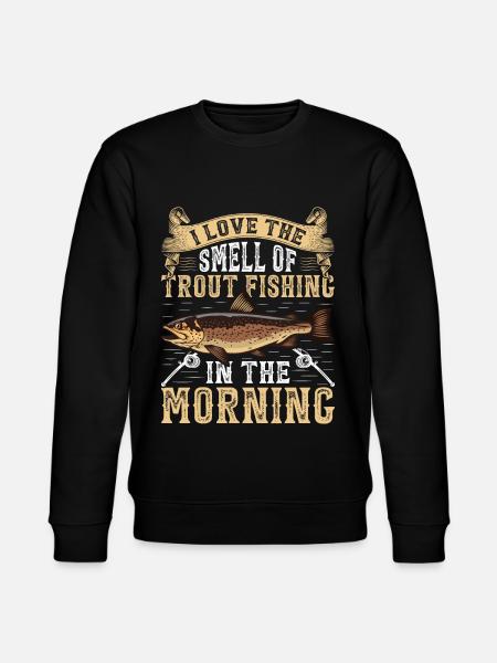 Funny Fishing Men Women - Stanley/Stella CHANGER Unisex Organic Sweatshirt - black