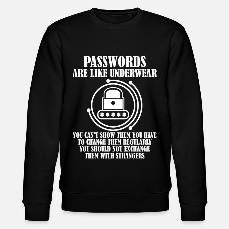 Admin Spruch Passwort Programmierer - Stanley/Stella Unisex Bio-Sweatshirt CHANGER - Schwarz