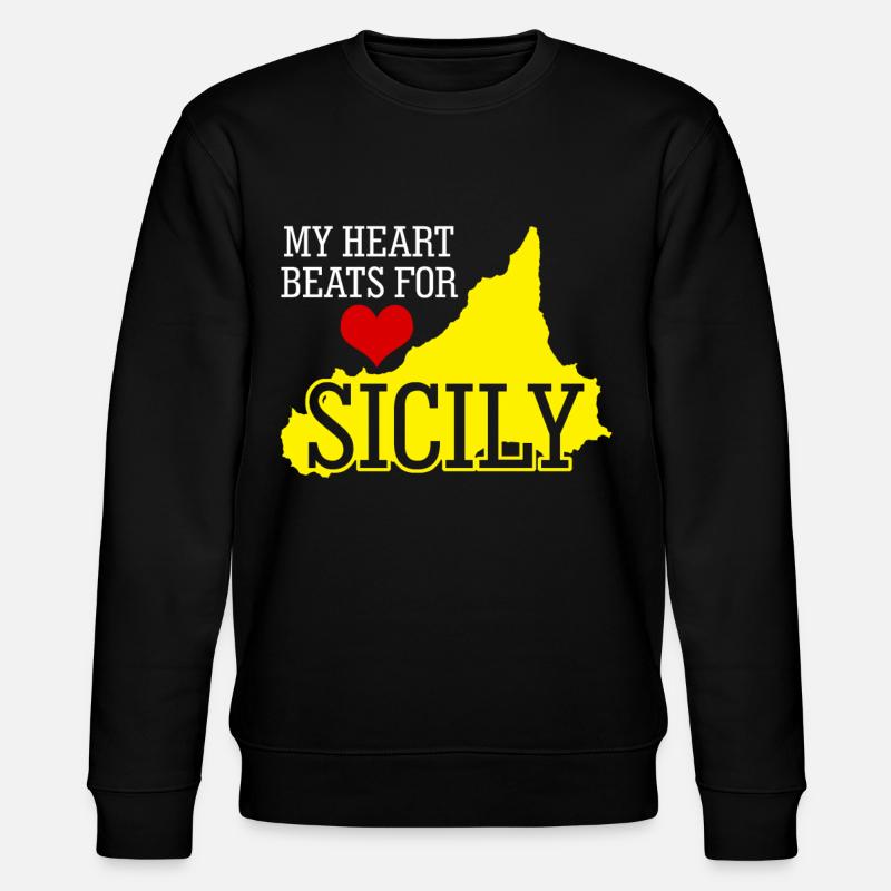 Sicily Holidays - Stanley/Stella CHANGER Unisex Organic Sweatshirt - black