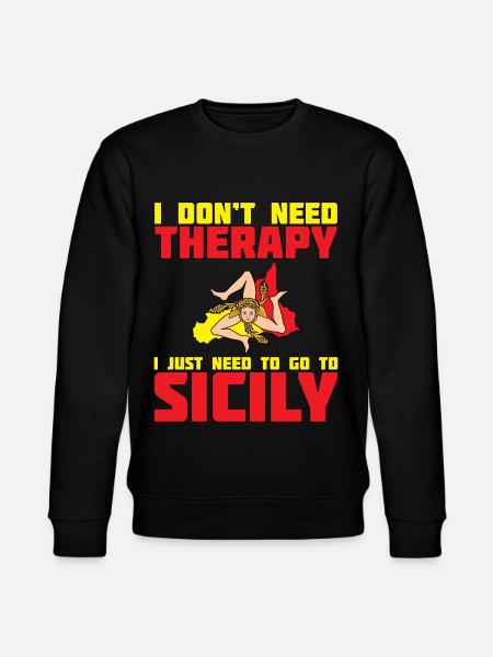 Sicily Flag Sicilia - Stanley/Stella CHANGER Unisex Organic Sweatshirt - black