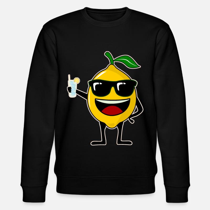 Lemon Party Lemon - Stanley/Stella CHANGER Unisex Organic Sweatshirt - black