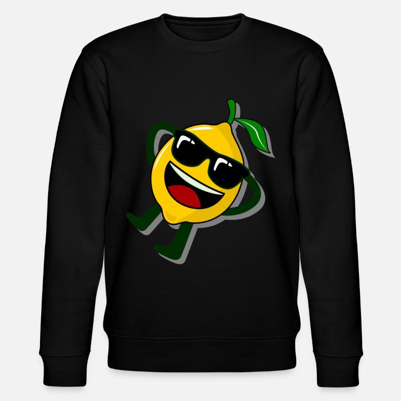 Lemon relaxed lemons - Stanley/Stella CHANGER Unisex Organic Sweatshirt - black