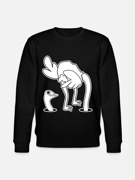 Ostrich - Stanley/Stella CHANGER Unisex Organic Sweatshirt - black