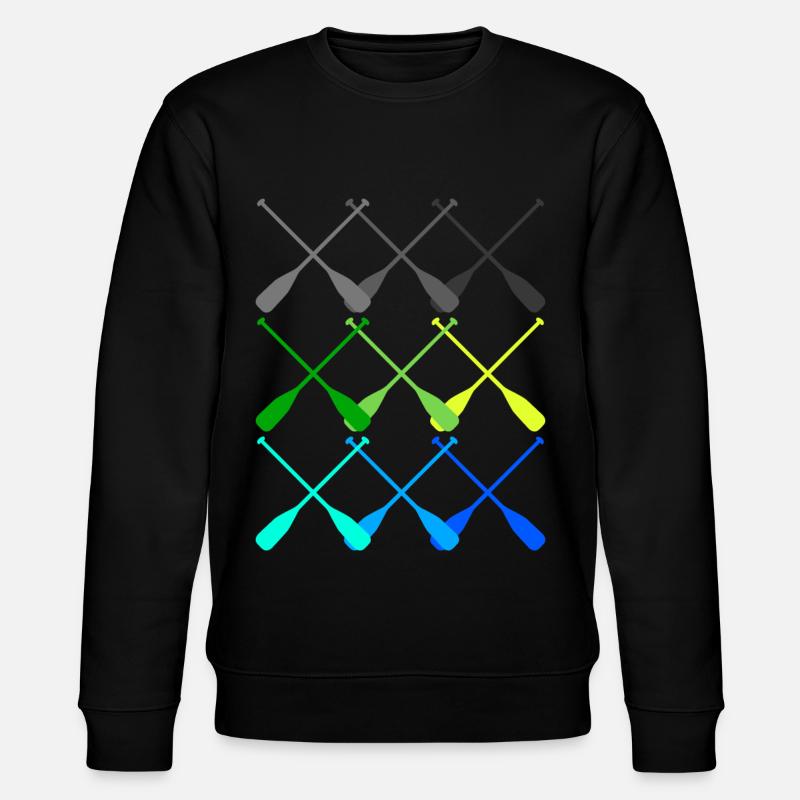 Rowing Paddle Rowing Boat - Stanley/Stella CHANGER Unisex Organic Sweatshirt - black