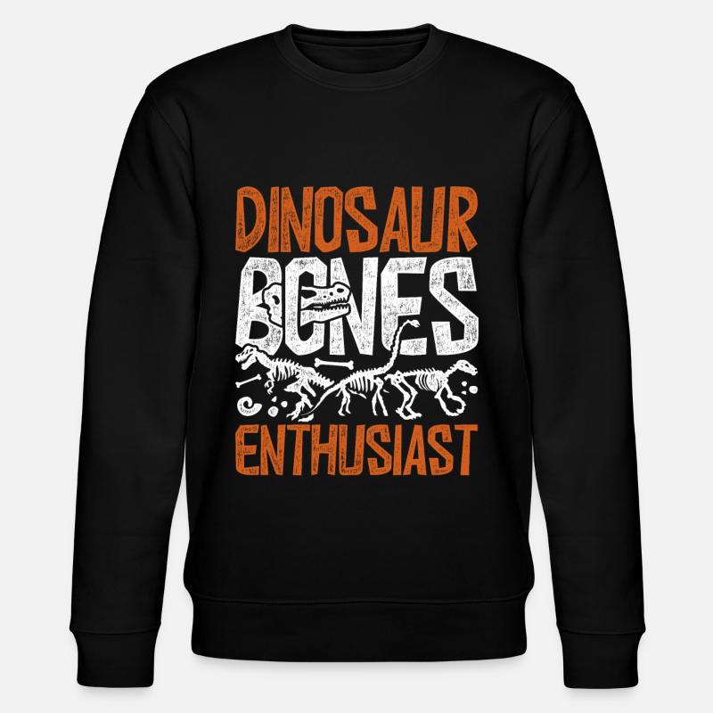Paleontology Dinosaur Bones Enthausiast - Stanley/Stella CHANGER Unisex Organic Sweatshirt - black