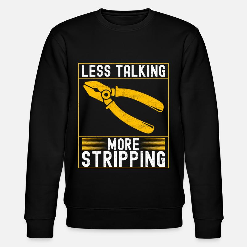 Electrician Electronics Technician - Stanley/Stella CHANGER Unisex Organic Sweatshirt - black