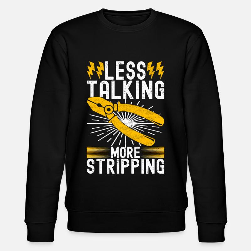 Electrician Electronics Technician - Stanley/Stella CHANGER Unisex Organic Sweatshirt - black