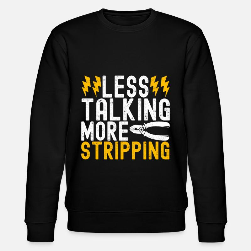 Electrician Electronics Technician - Stanley/Stella CHANGER Unisex Organic Sweatshirt - black