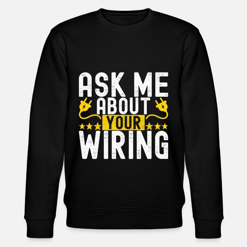 Electrician Electronics Technician - Stanley/Stella CHANGER Unisex Organic Sweatshirt - black