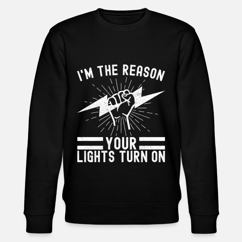 Electrician Electronics Technician - Stanley/Stella CHANGER Unisex Organic Sweatshirt - black