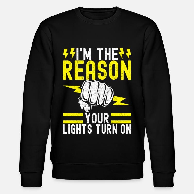 Electrician Electronics Technician - Stanley/Stella CHANGER Unisex Organic Sweatshirt - black