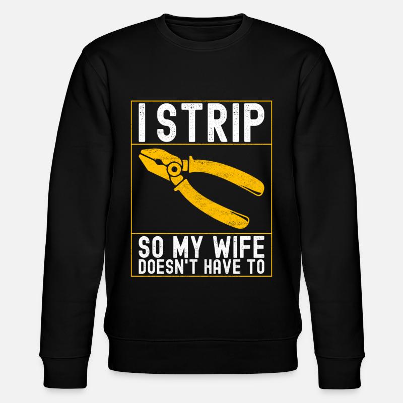 Electrician Electronics Technician - Stanley/Stella CHANGER Unisex Organic Sweatshirt - black