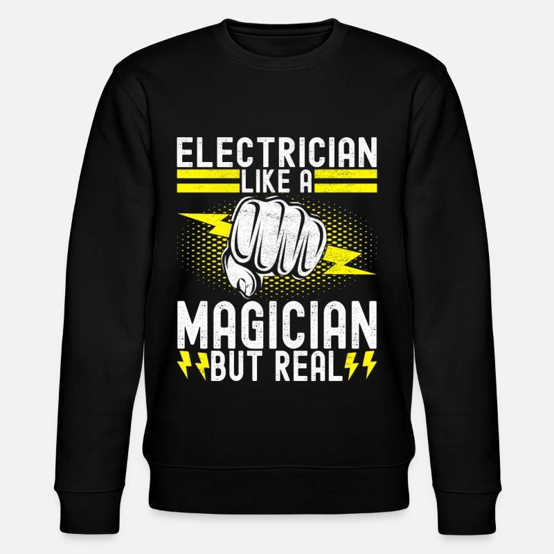 Electrician Electronics Technician - Stanley/Stella CHANGER Unisex Organic Sweatshirt - black