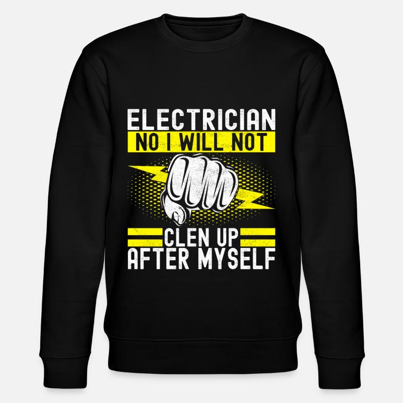Electrician Electronics Technician - Stanley/Stella CHANGER Unisex Organic Sweatshirt - black